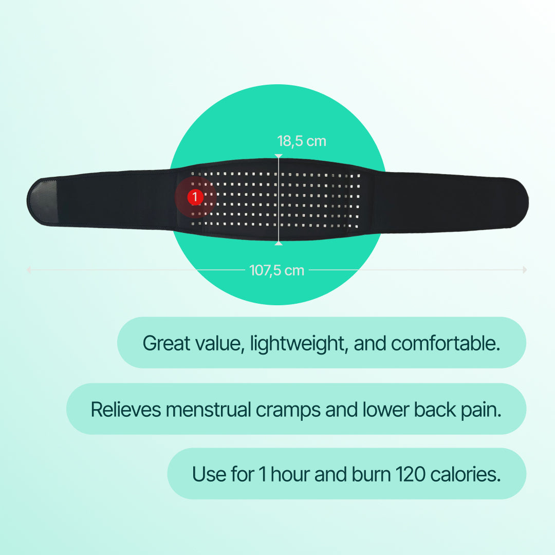 Lumbar Massage Belt With Infrared 150 LEDs