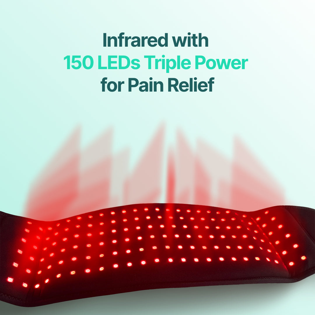Lumbar Massage Belt With Infrared 150 LEDs