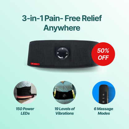 Lumbar Massage Belt With Infrared 150 LEDs